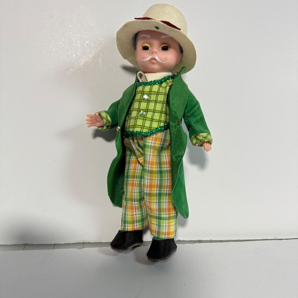 Madame Alexander Wizard of Oz The Wizard Doll 1998 Vintage Green Suit 8 inch